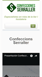 Mobile Screenshot of confeccionsserraller.com